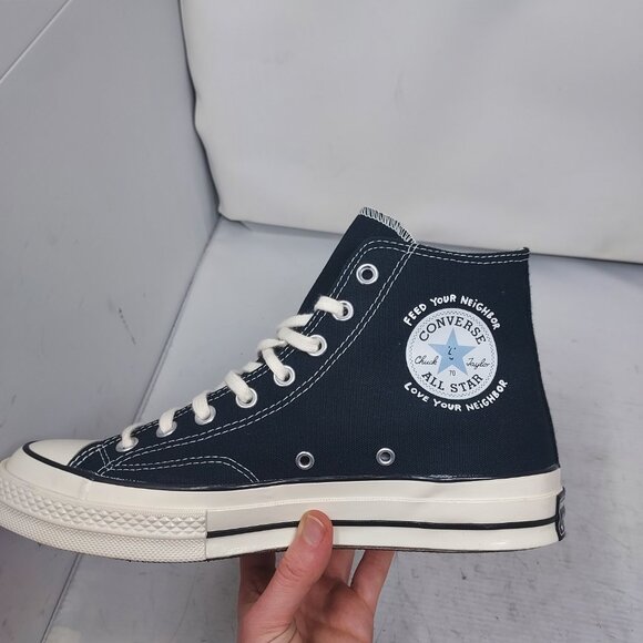 CONVERSE SKY HIGH FARM BLACK STRAWBERRY MOON HIGH TOP SNEAKER - Picture 5 of 9